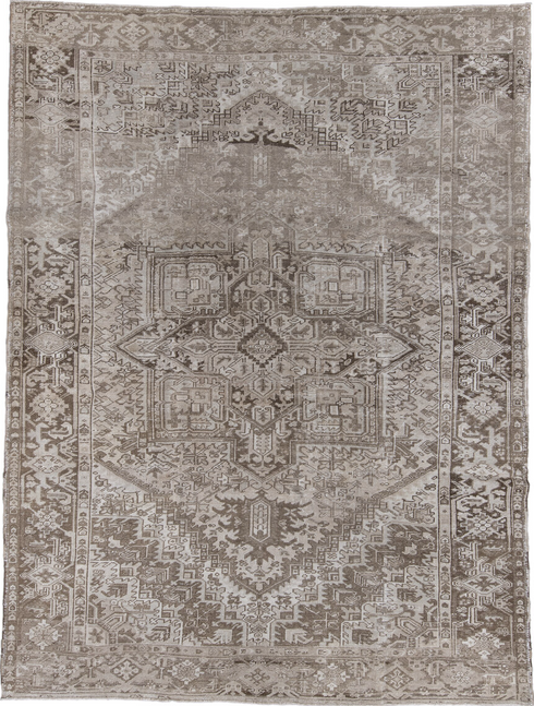 Antique Heriz Area Rug (8' x 11')